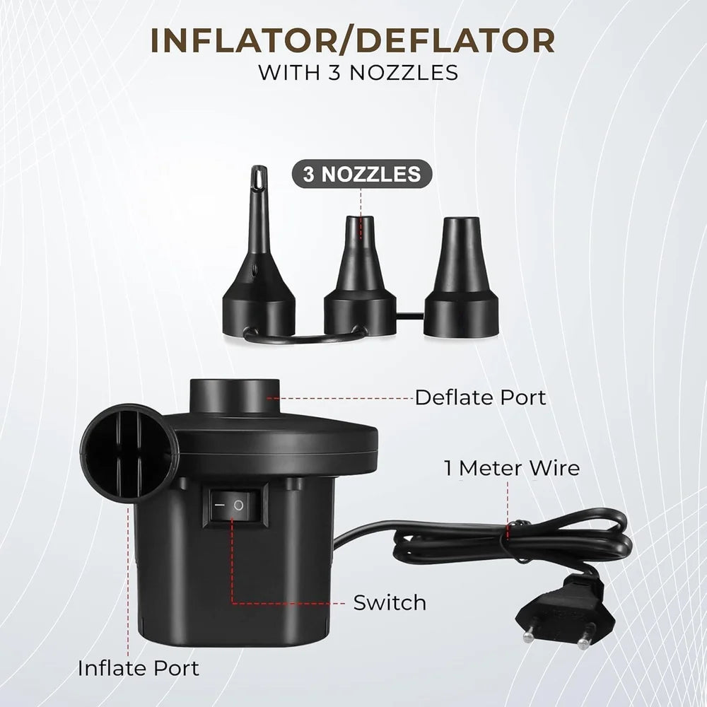 2 In 1 PVC Inflatable Electrical Pump Sofa