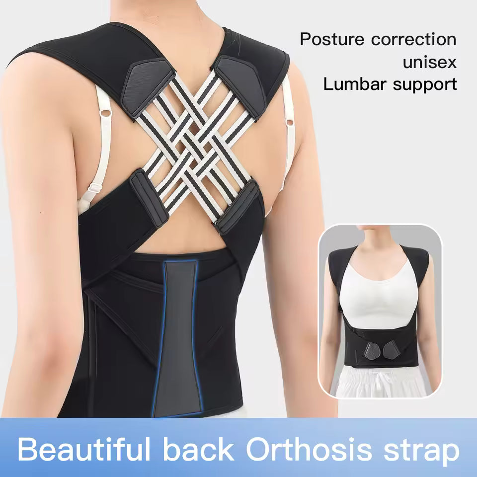 Posture Corrector Belt for Men & Women – Adjustable Back Support Brace for Straight Spine, Pain Relief & Confidence Boost (14 Days Visible Effect)
