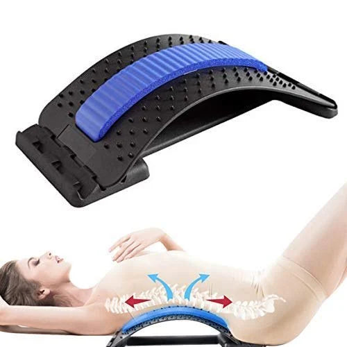 Magic Black Stretcher Support Lumbar Back Support Device Back Pain Relief Back Stretching