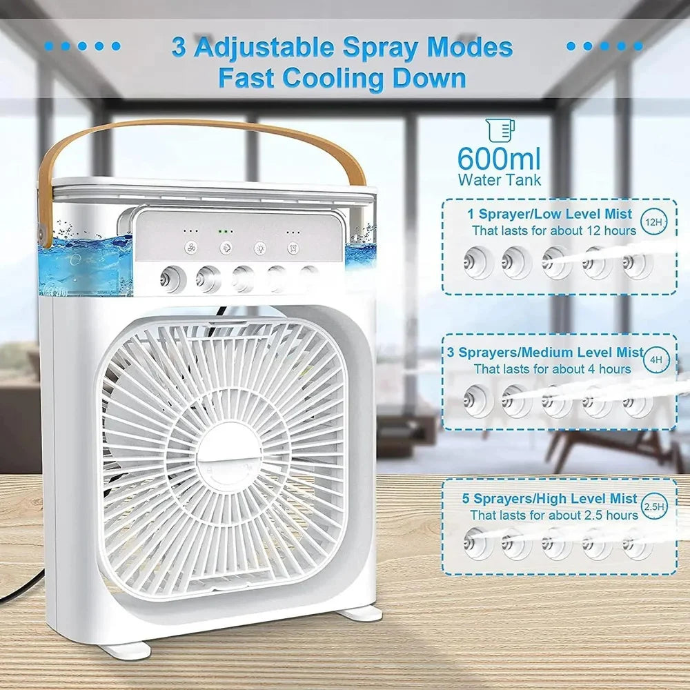 Mini Mist Spray Cooler, 10 inch, Tank Capacity: 200ml