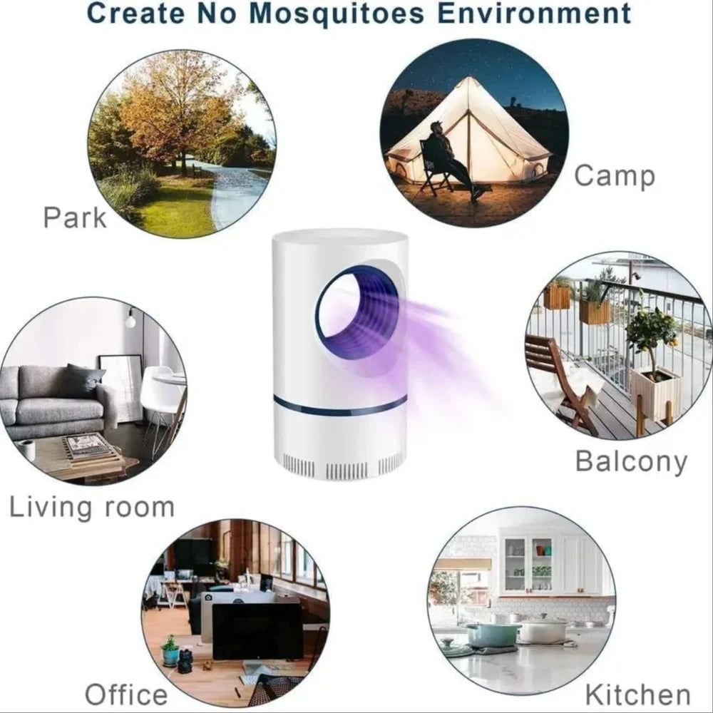Plastic Mosquito Killer Lamp,Mosquito Lamp Dual Mosquito Zapper Lamp, Chargeable, Area Of Coverage: 200 Sq Ft