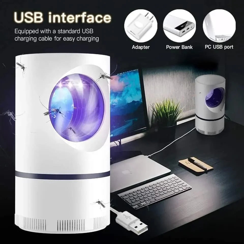 Plastic Mosquito Killer Lamp,Mosquito Lamp Dual Mosquito Zapper Lamp, Chargeable, Area Of Coverage: 200 Sq Ft