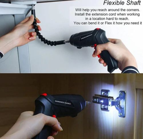 47-in-1 Rechargeable Electric Screwdriver Set – Cordless Mini Power Drill Kit with Flexible Shaft & Multiple Bits