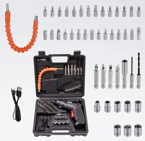 47-in-1 Rechargeable Electric Screwdriver Set – Cordless Mini Power Drill Kit with Flexible Shaft & Multiple Bits