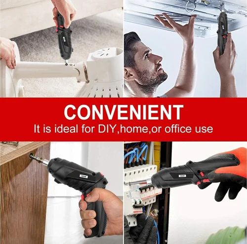 47-in-1 Rechargeable Electric Screwdriver Set – Cordless Mini Power Drill Kit with Flexible Shaft & Multiple Bits