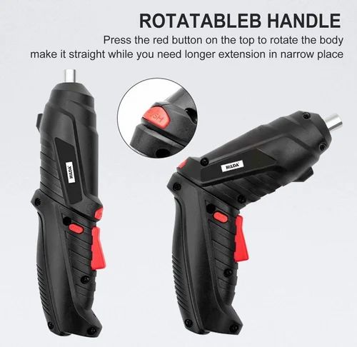 47-in-1 Rechargeable Electric Screwdriver Set – Cordless Mini Power Drill Kit with Flexible Shaft & Multiple Bits