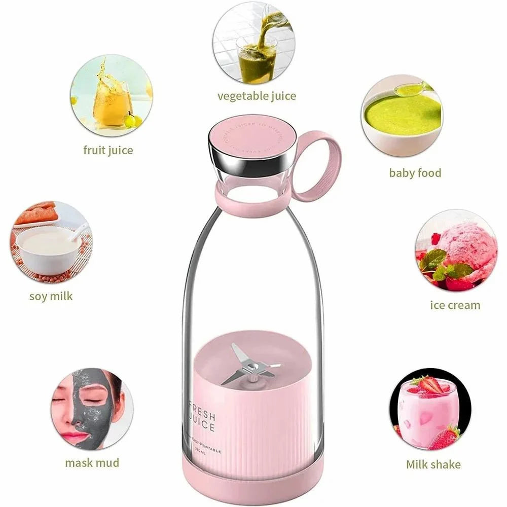 USB Rechargeable Portable Juicer, for Home, 420 ml