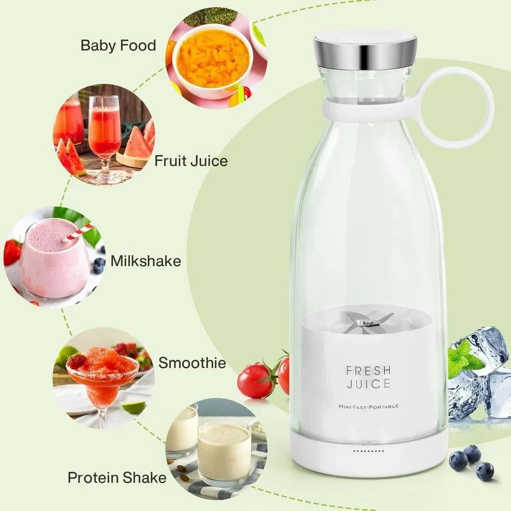 USB Rechargeable Portable Juicer, for Home, 420 ml